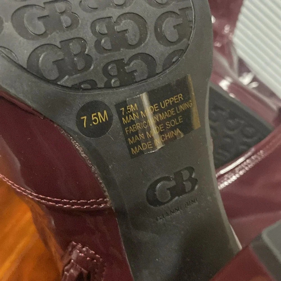 GB Get-Real Patent Platform Over-The-Knee Block Heel Boots Size 7.5 - Picture 5 of 8